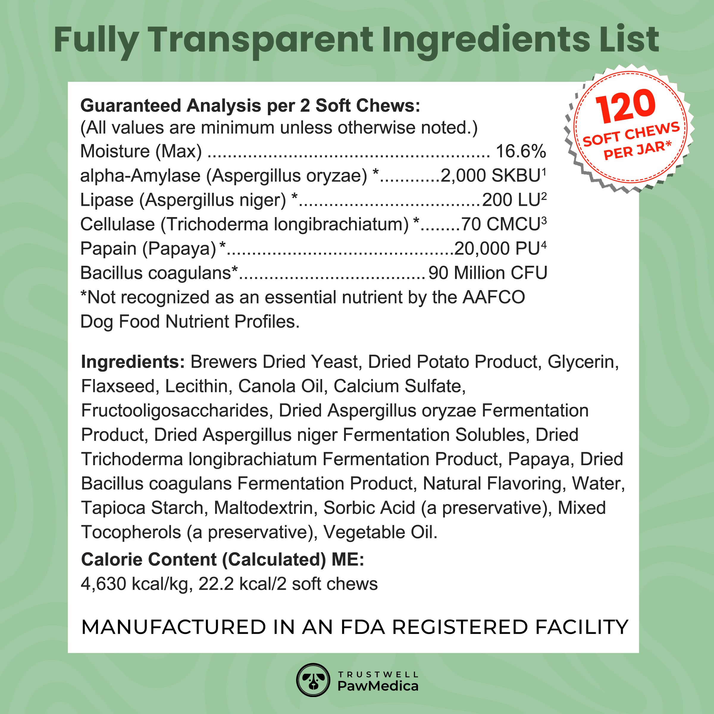 PawMedica label highlights Made in USA manufacturing