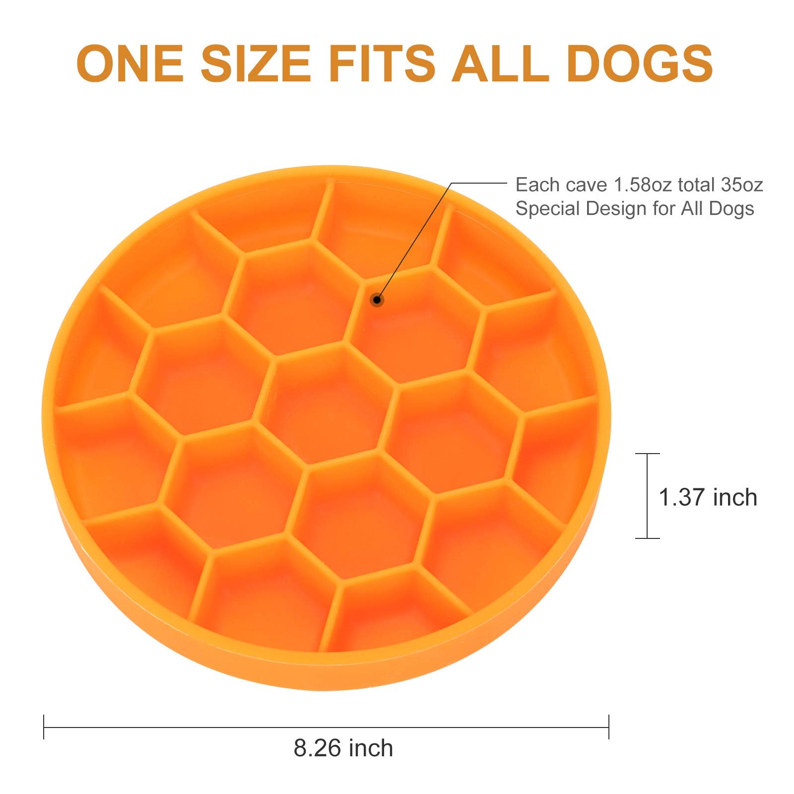 Pawow slow feeder with suction cup stays in place on smooth surfaces.