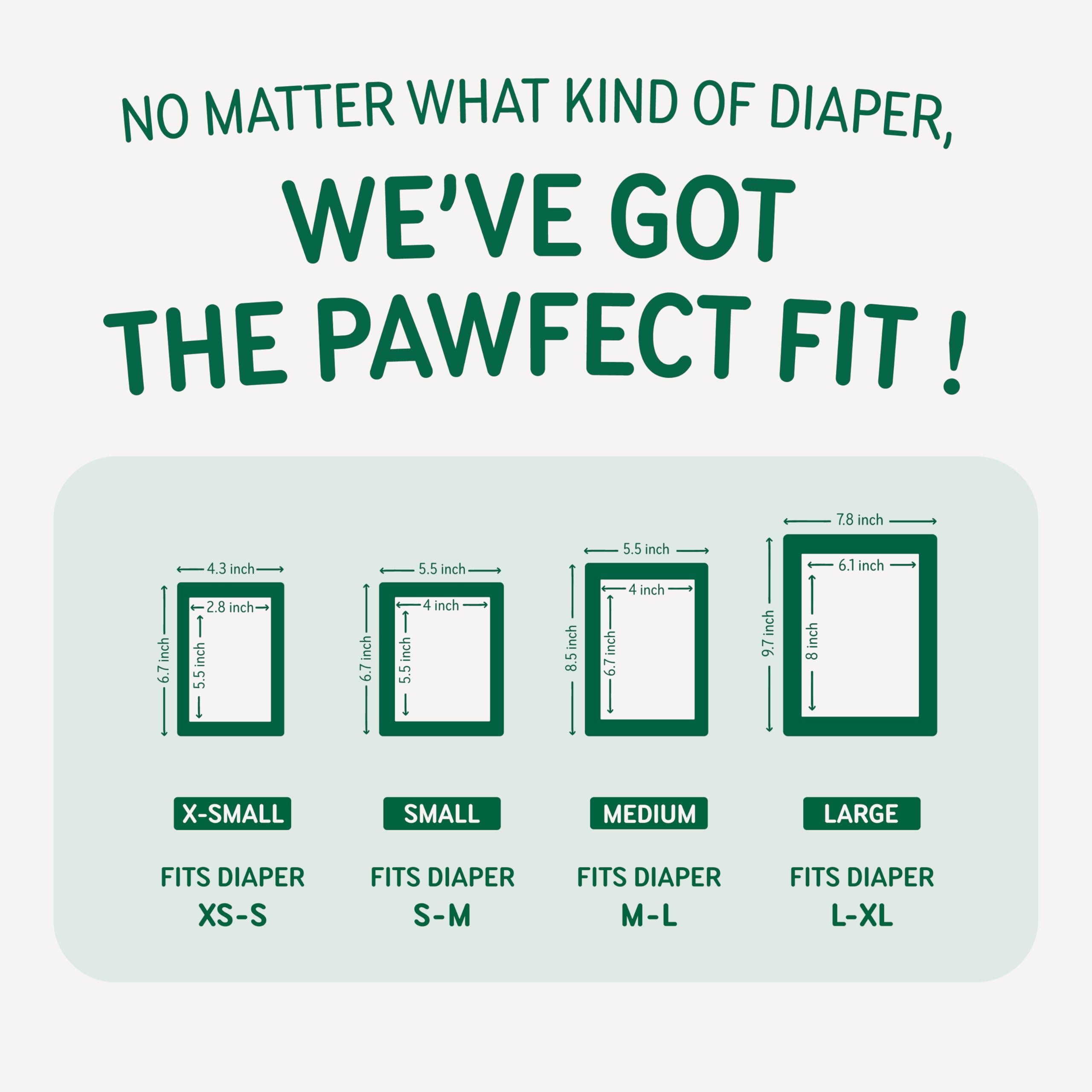 PAWPANG size-chart image shows XS to Large options for better fit.