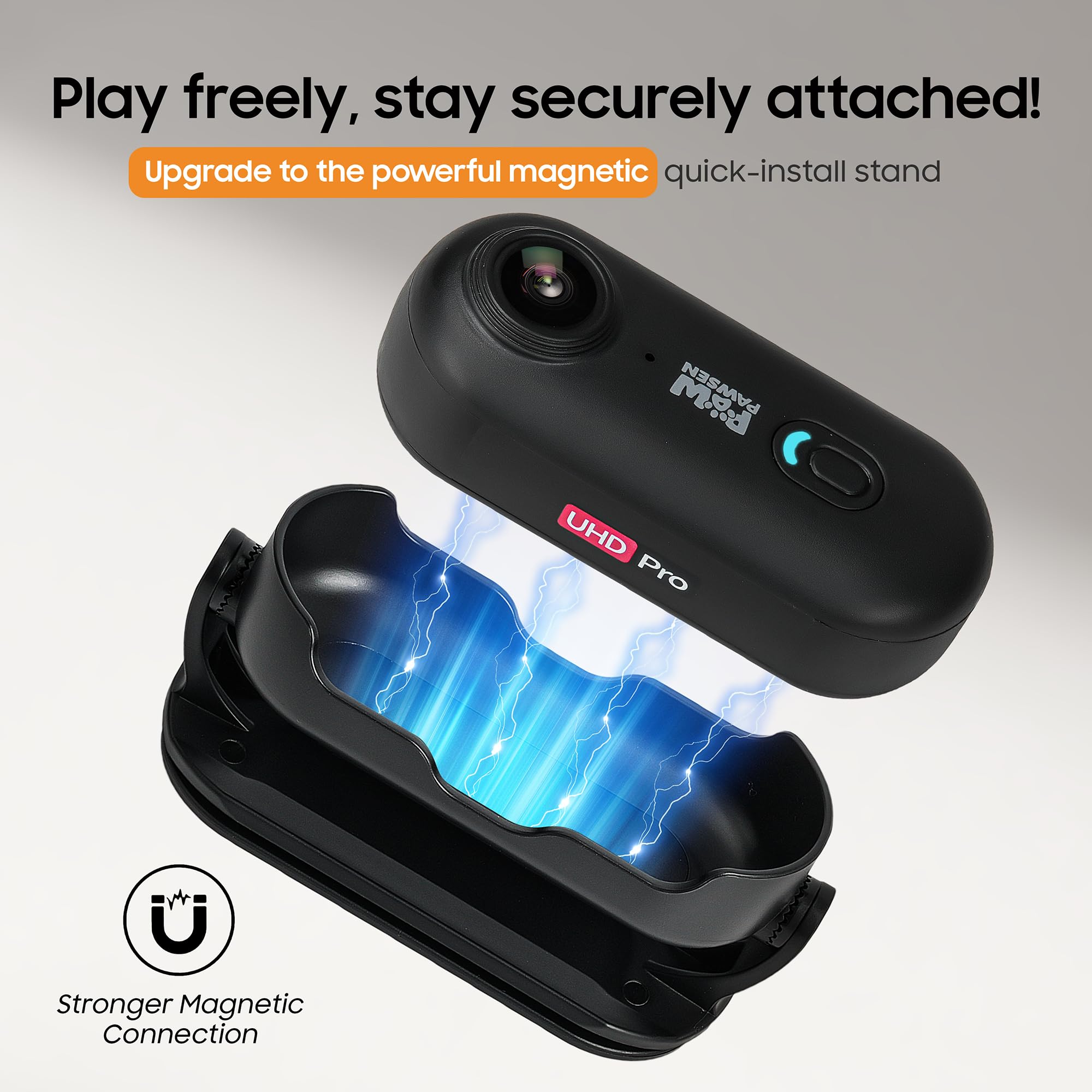 PAWPAWSEN magnetic clip with 360 degree adjustability for flexible mounting