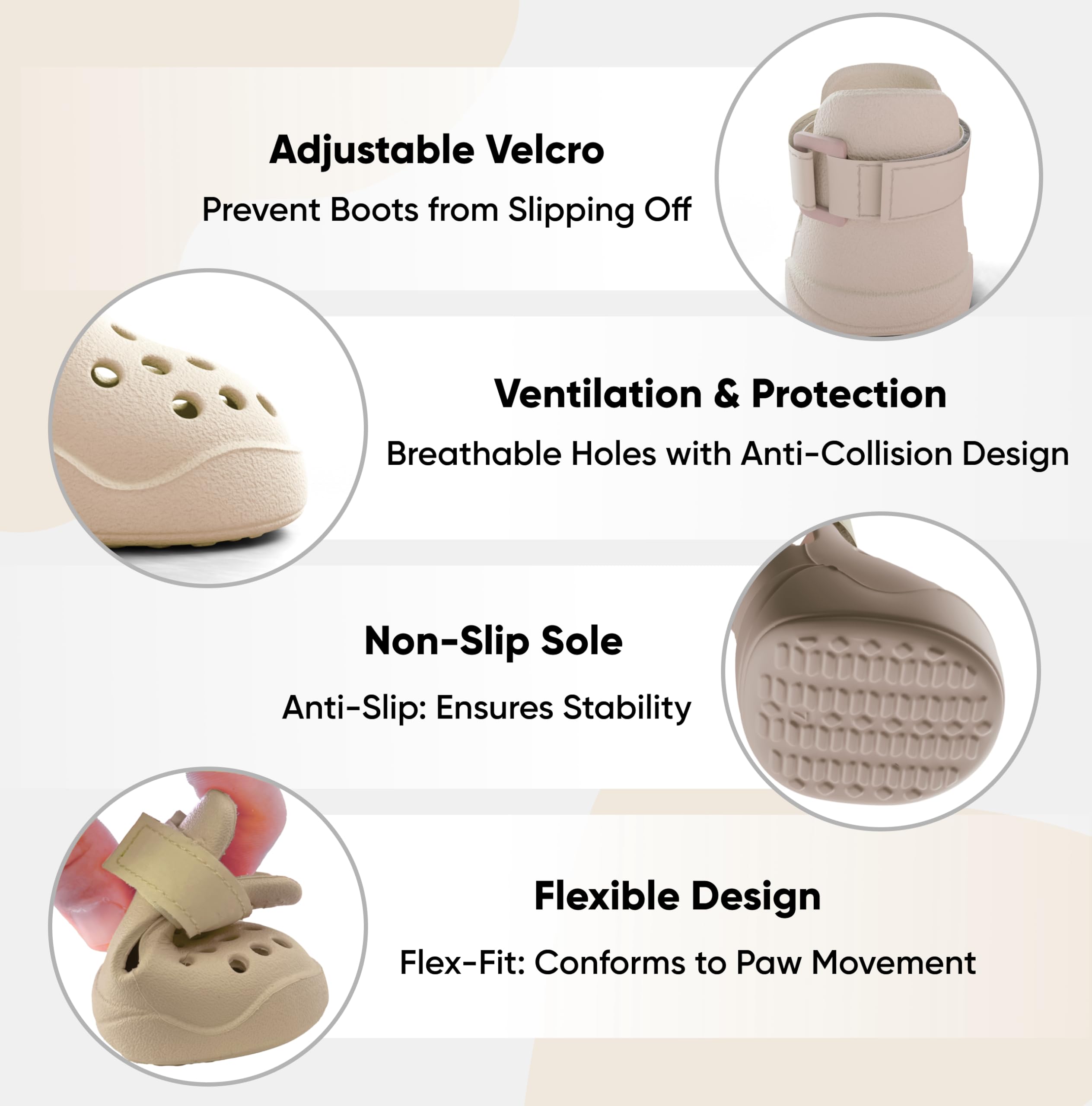PawPosh outdoor clog-style design providing stylish paw protection on trails.