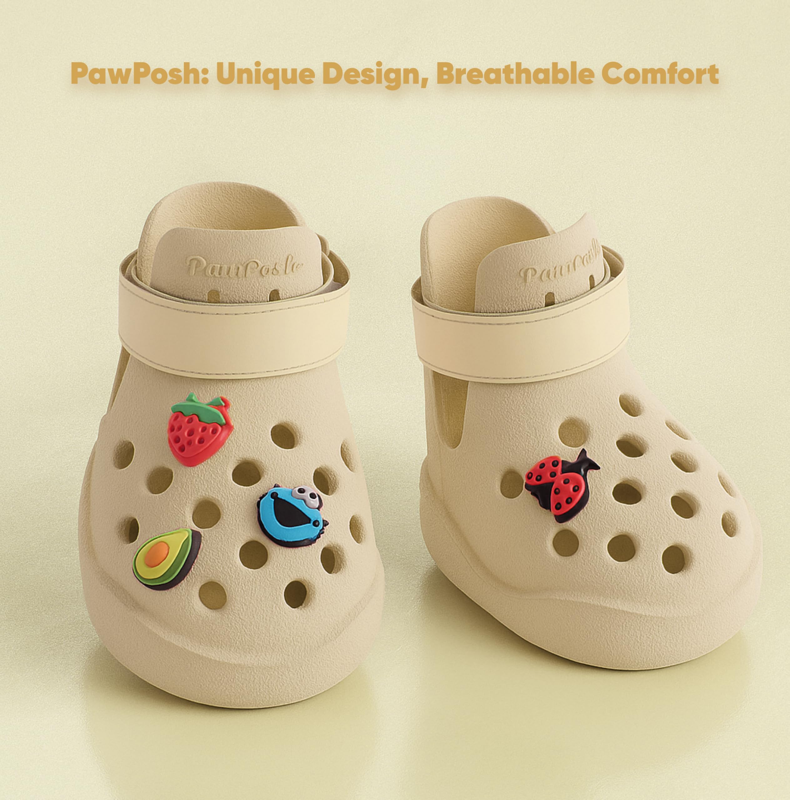 PawPosh dog shoes perforated ventilation for breathable comfort during summer strolls.