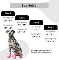 PawPosh dog shoes waterproof material worn outdoors in all weather conditions.