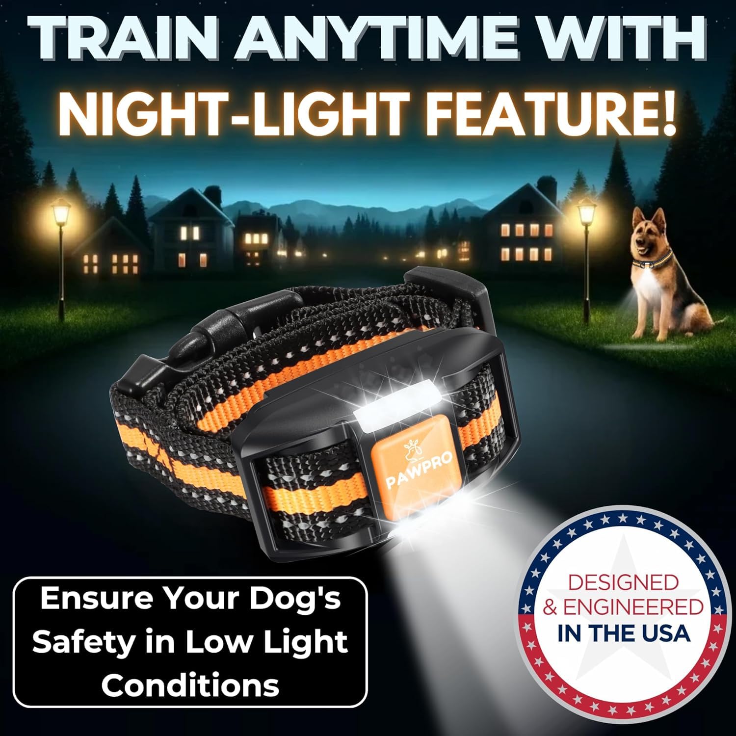 PAWPRO adjustable hypoallergenic strap fits dogs of all sizes.