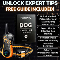 PAWPRO training guide included for step-by-step obedience techniques