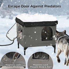 PAWPROVED escape door features magnetic flap blocks cold air from entering
