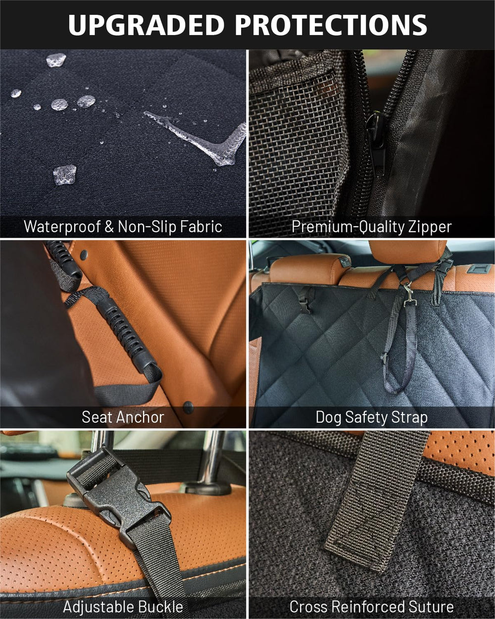 PAWPROVED mesh ventilation panels and pockets improve airflow and easy storage.