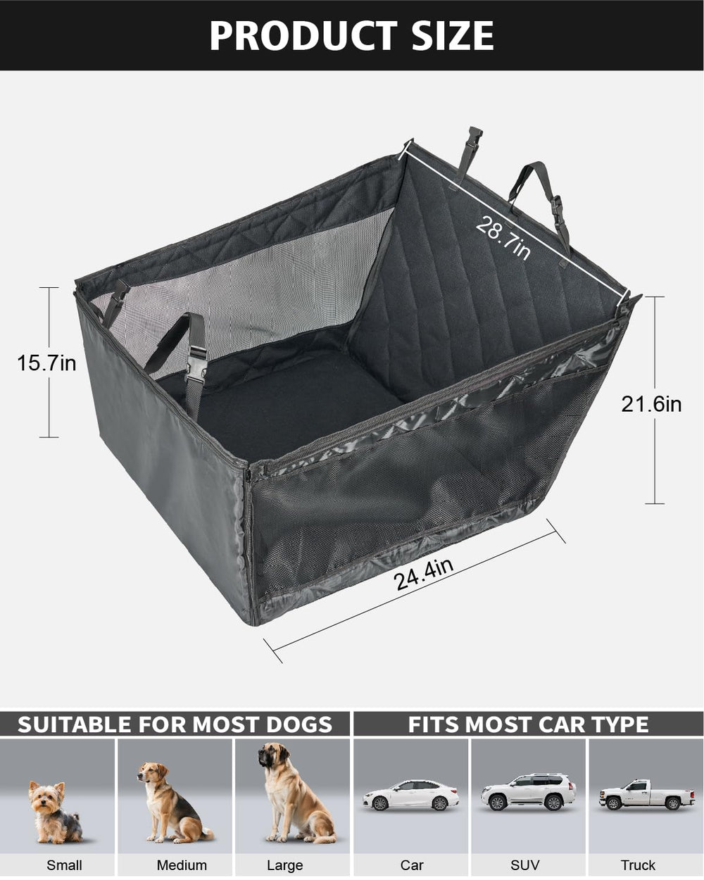 PAWPROVED reinforced fiberglass edges prevent sagging during energetic dogs.