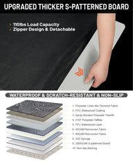 PAWPROVED S-pattern boards stability keeps the back seat extender steady.