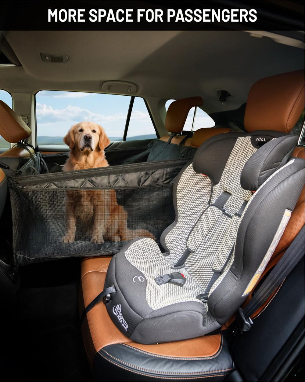 PAWPROVED waterproof dog seat cover surface provides spill protection and reliable grip.