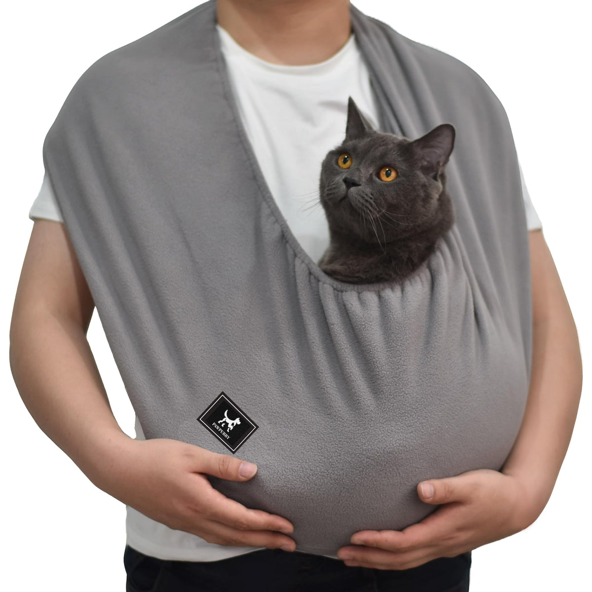 PAWPUBBY cat sling cozy design for secure home cuddles and relaxed lounging.