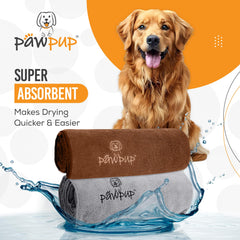 PAWPUP dual-pocket design helps secure grip while drying underbelly.