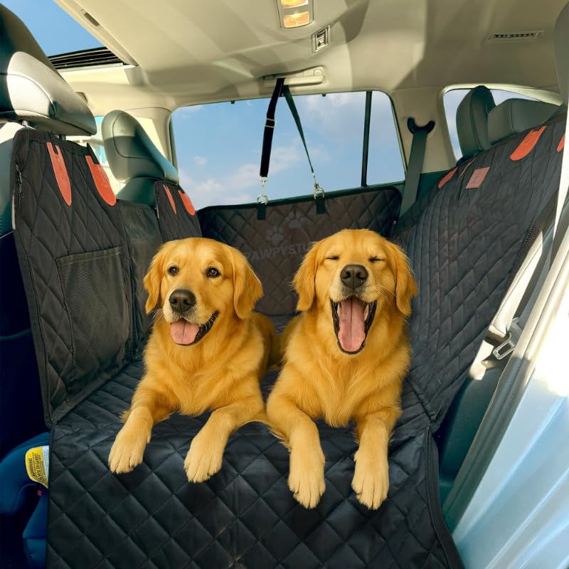 PAWPYSTUFF backseat extender dog hammock enhances pet safety during rides
