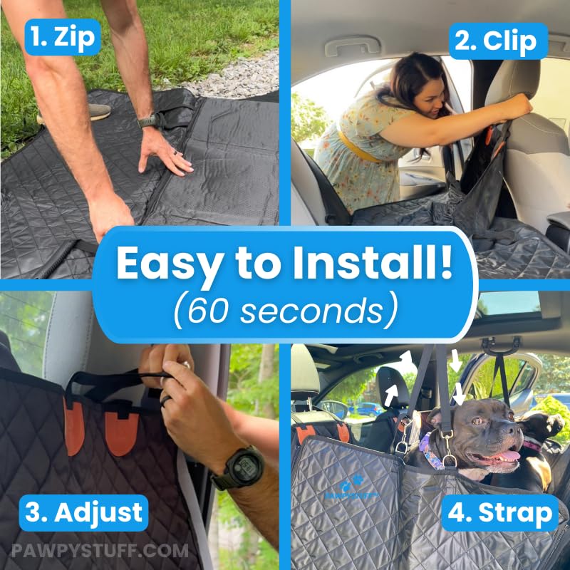 PAWPYSTUFF dog seat belt adds secure restraint for road trips