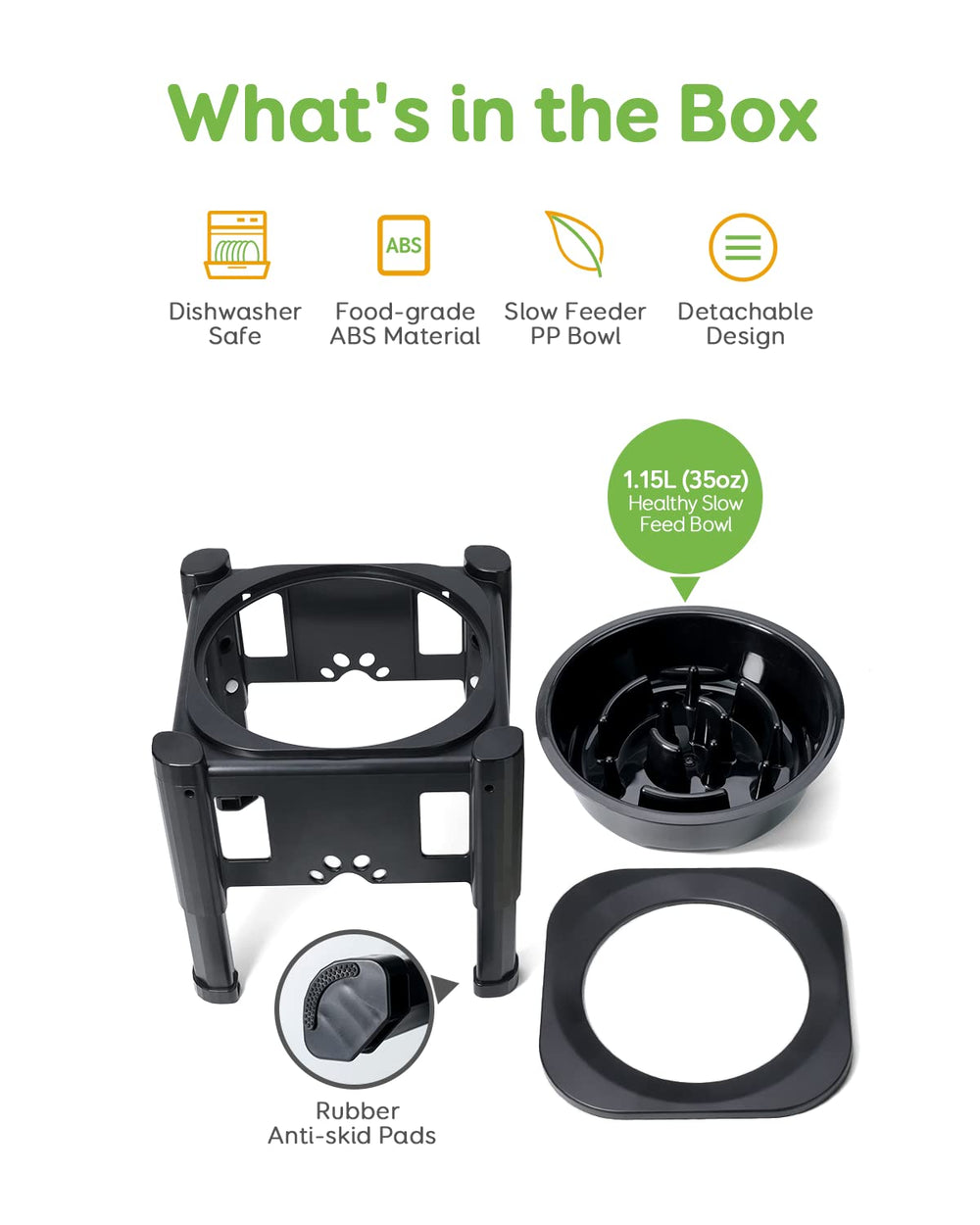 Pawque 1.15L slow feeder supports paced eating for healthier digestion.