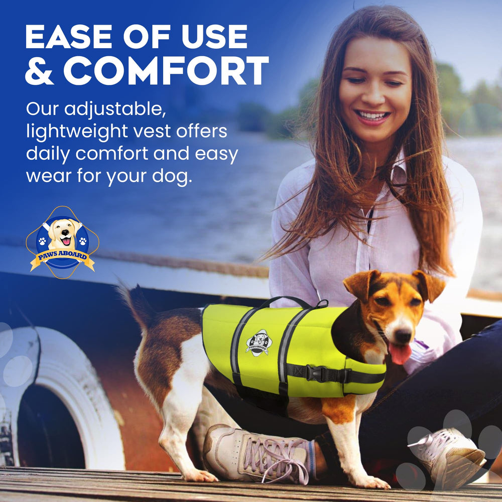 Paws Aboard breathable-mesh-belly keeps dogs cooler on hot aquatic adventures.