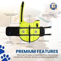 Paws Aboard grab handle enables easy retrieval and assistance in rough water