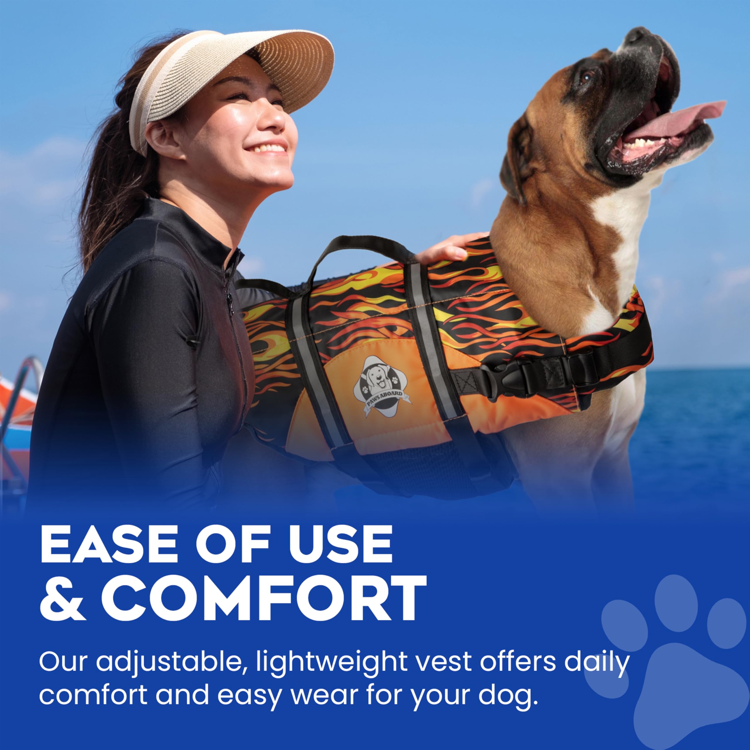 Paws Aboard soft buoyant material delivers all-day comfort on water