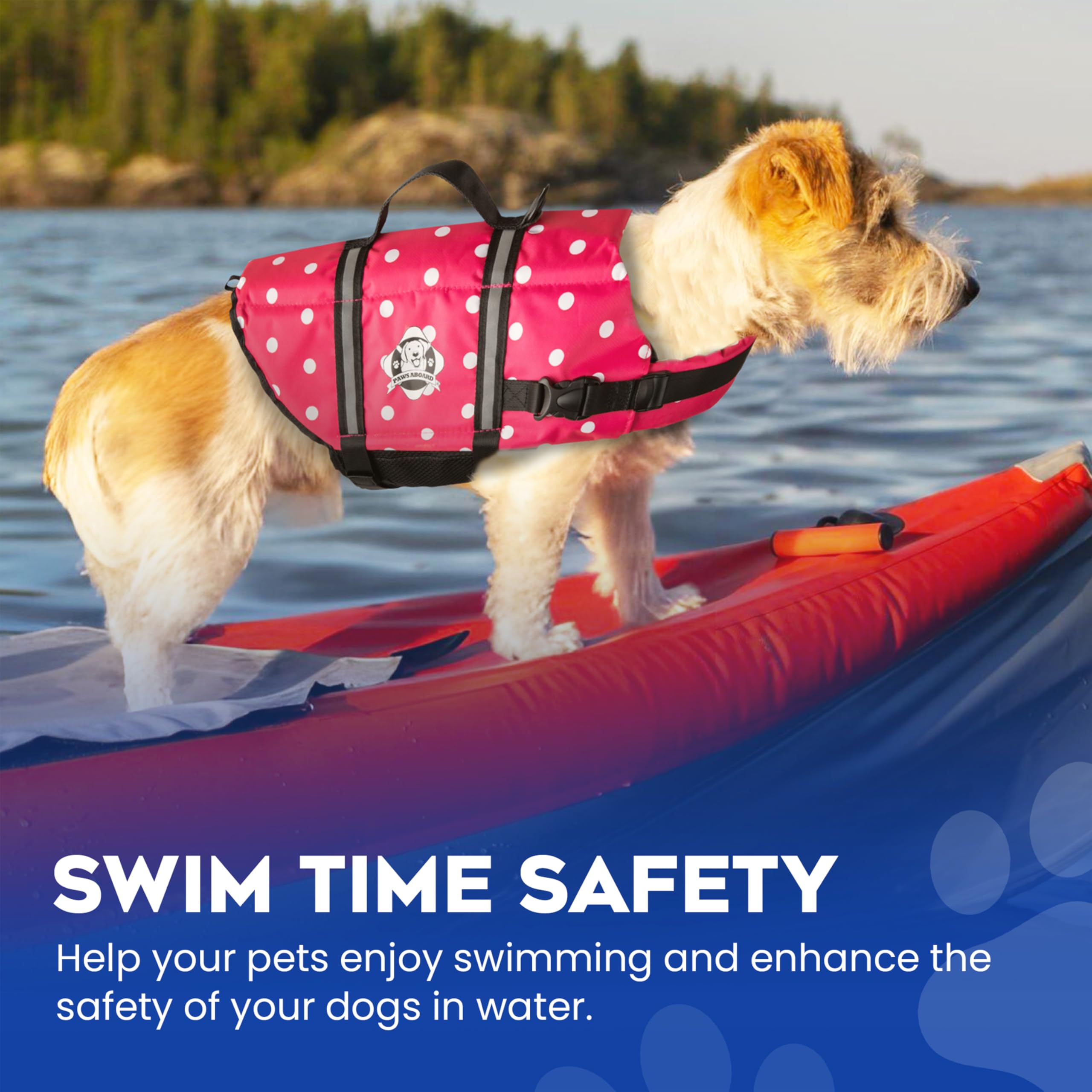 Paws Aboard breathable mesh belly keeps dogs cooler during sunny paddle days