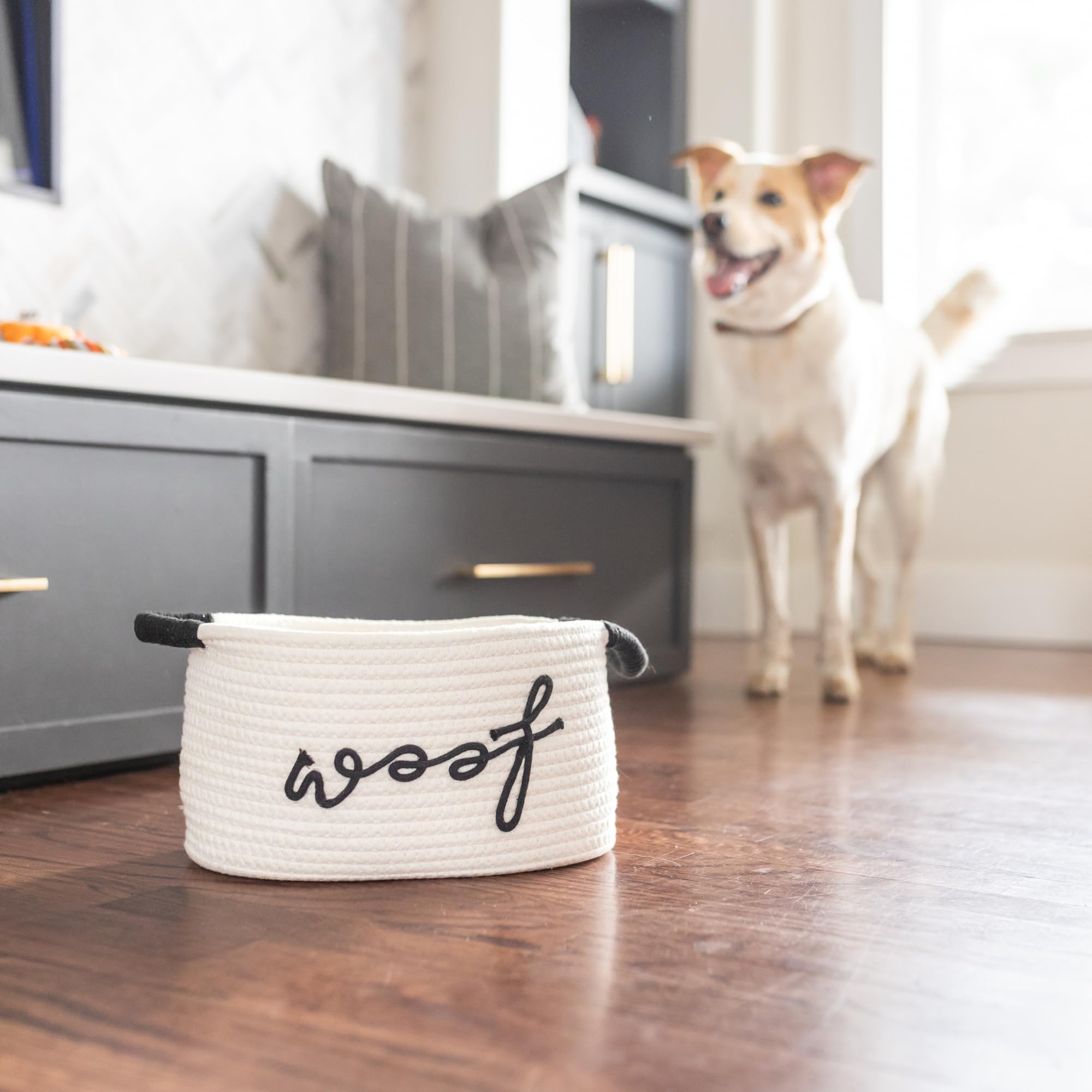 Paws For Reaction handwoven basket — sturdy storage and gifting presentation.