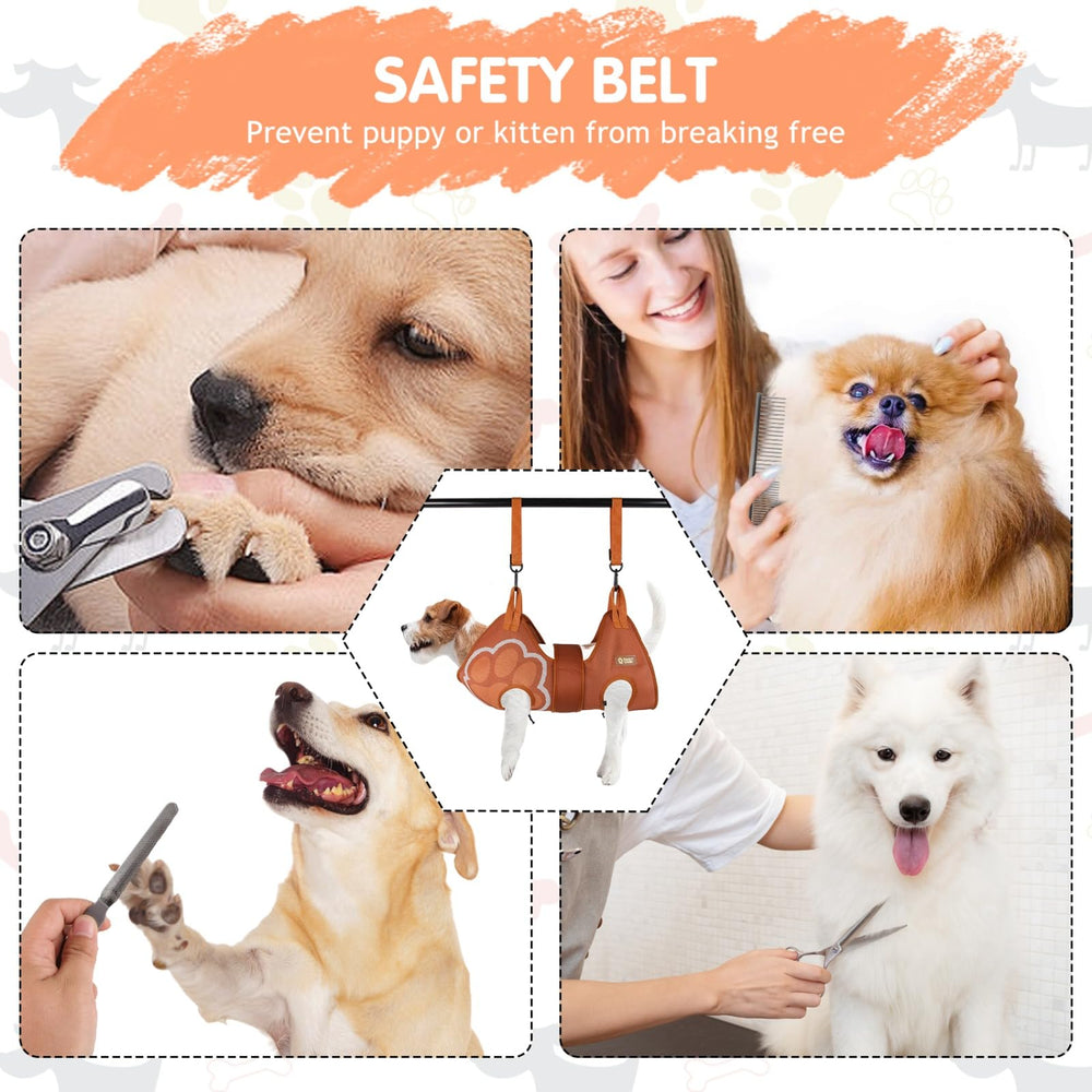 Paws n' Cradle sturdy snap hooks enable quick, secure mounting