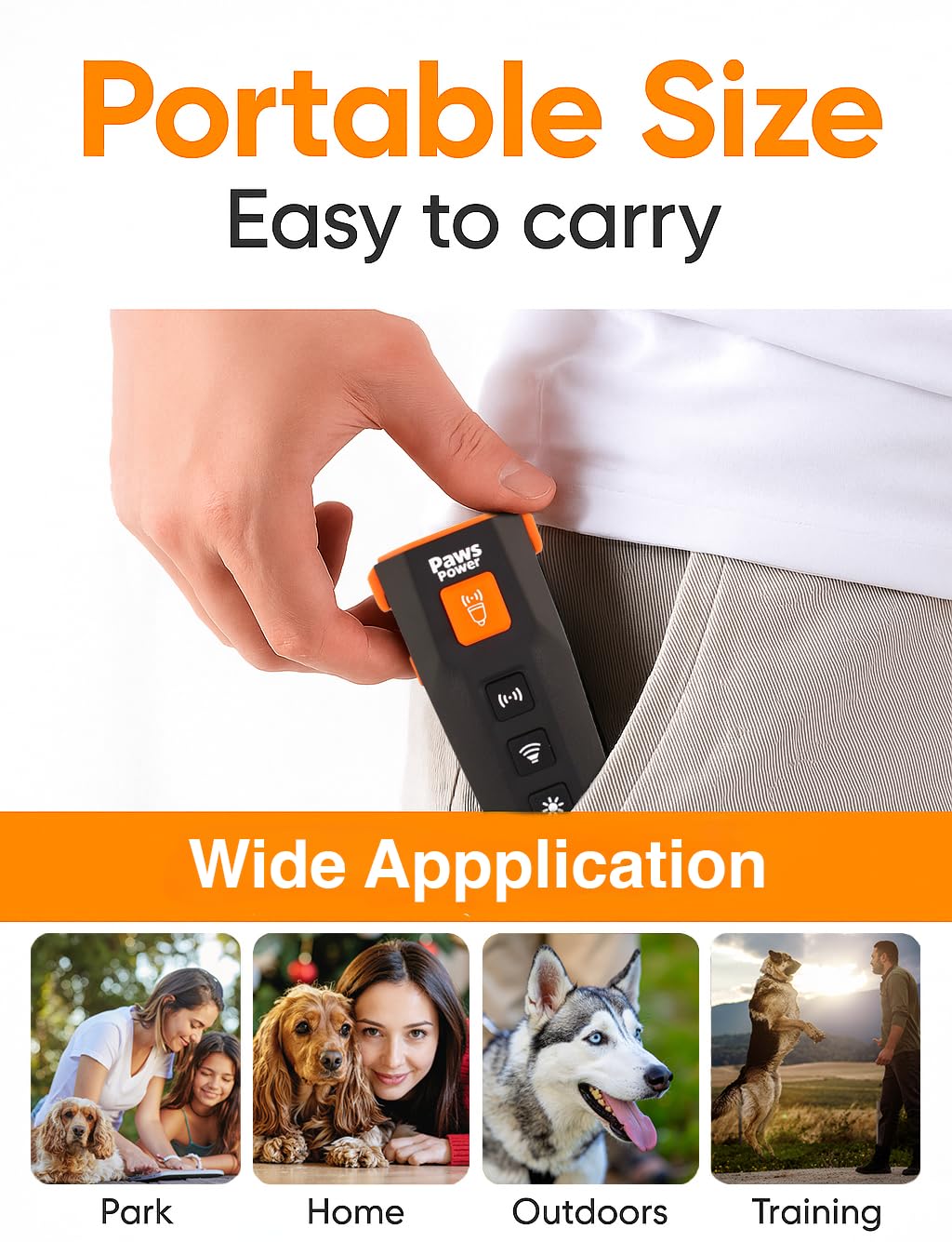 Paws Power deterrent device demonstrates indoor and outdoor use for versatile home and yard training.