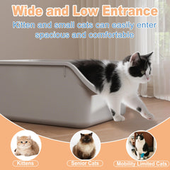 Pawsayes anti-splash design guards against litter scatter during active digging.