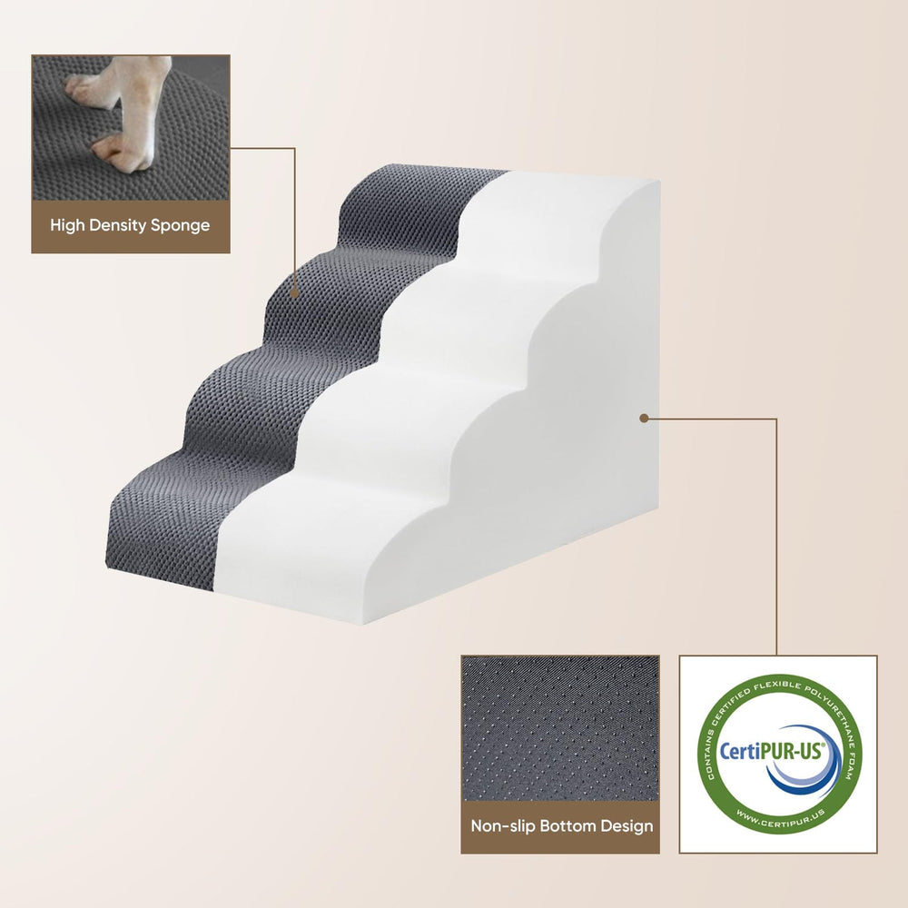 PAWSCART dog stairs durable build with smooth edges for safe daily use