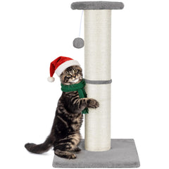PAWSCRAT 32-inch cat scratching post tall design for extended scratching.