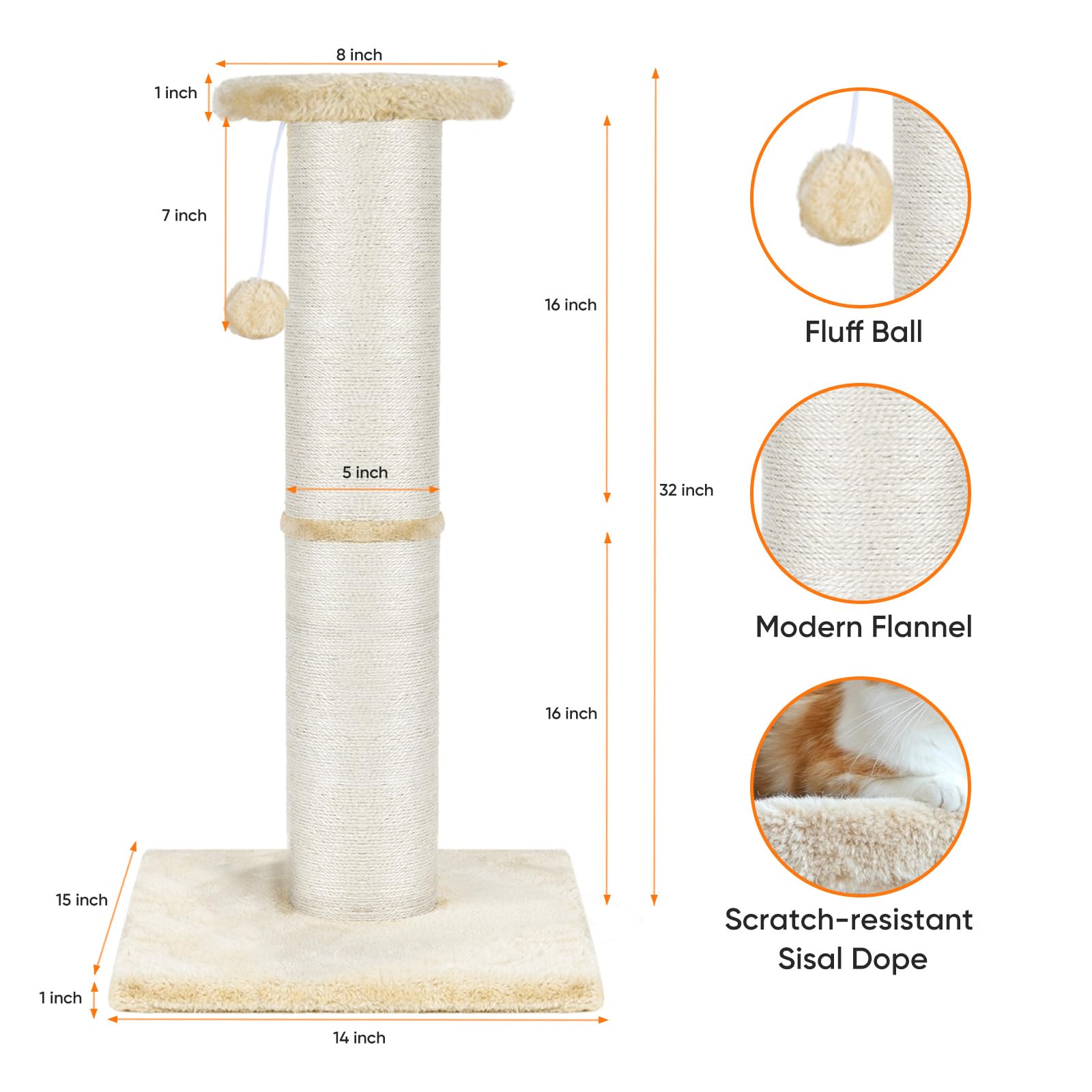 PAWSCRAT beige flannelette design blends with modern interiors.