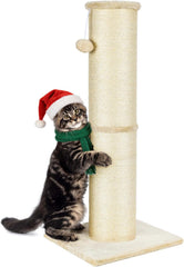 PAWSCRAT cat scratching post 32-inch tall provides ample space to scratch and protect furniture.