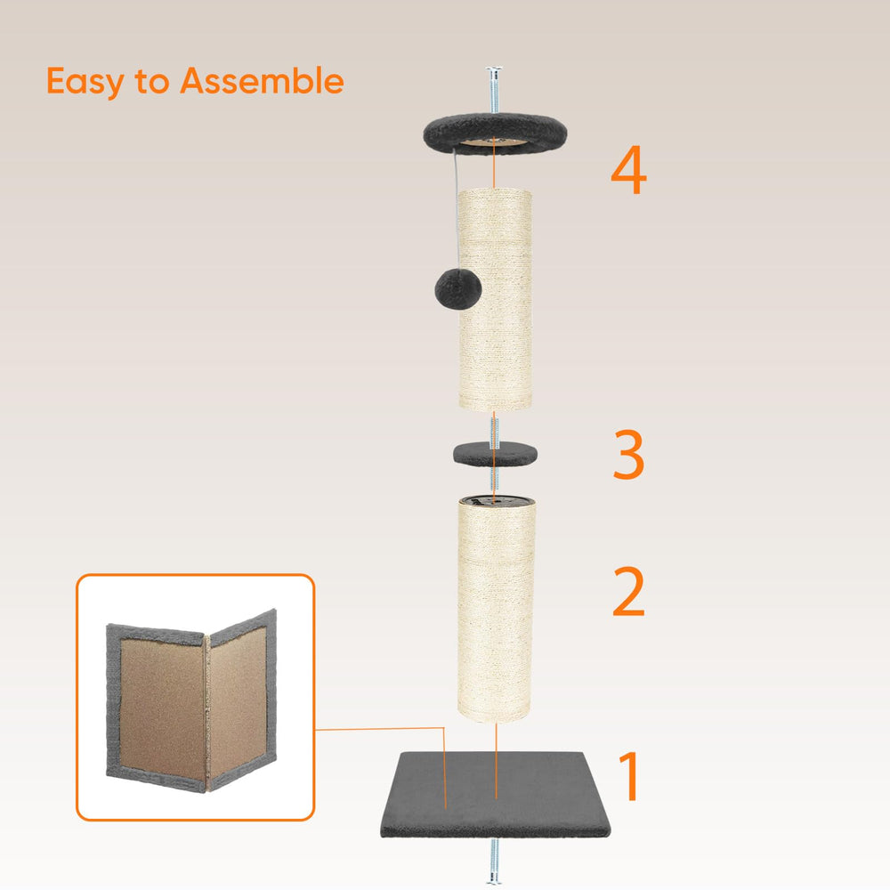 PAWSCRAT machine-wound sisal rope resists fraying for long-lasting use
