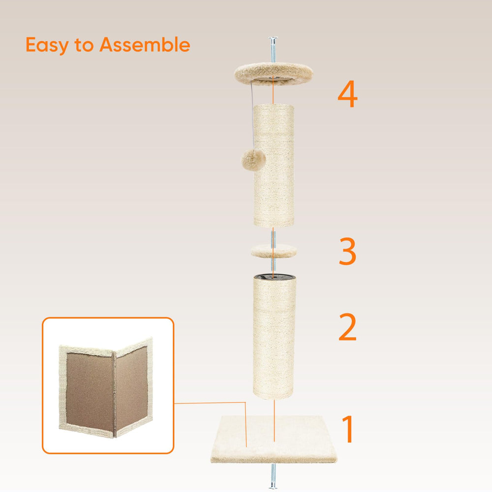 PAWSCRAT machine-wound sisal rope resists wear and minimizes shedding.