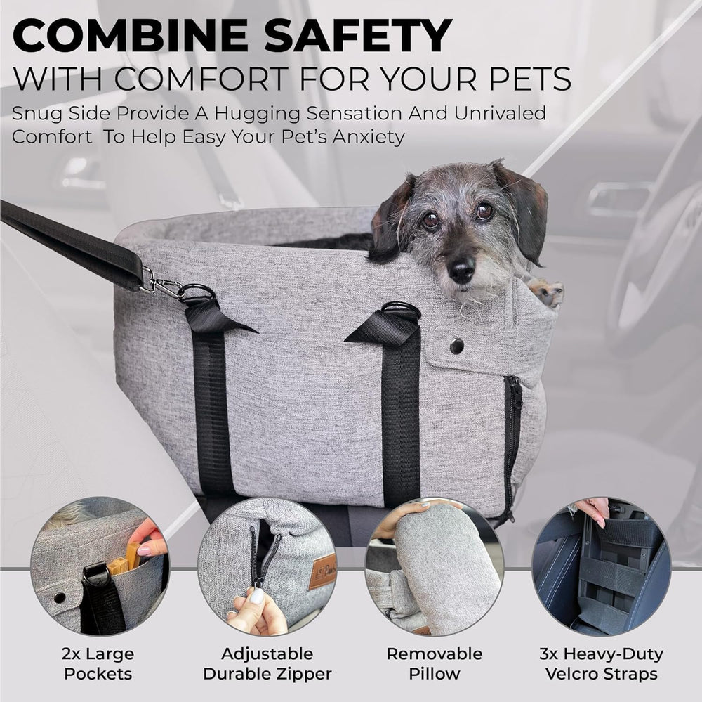 Pawseat console-access design allows easy interaction with your dog mid-ride.