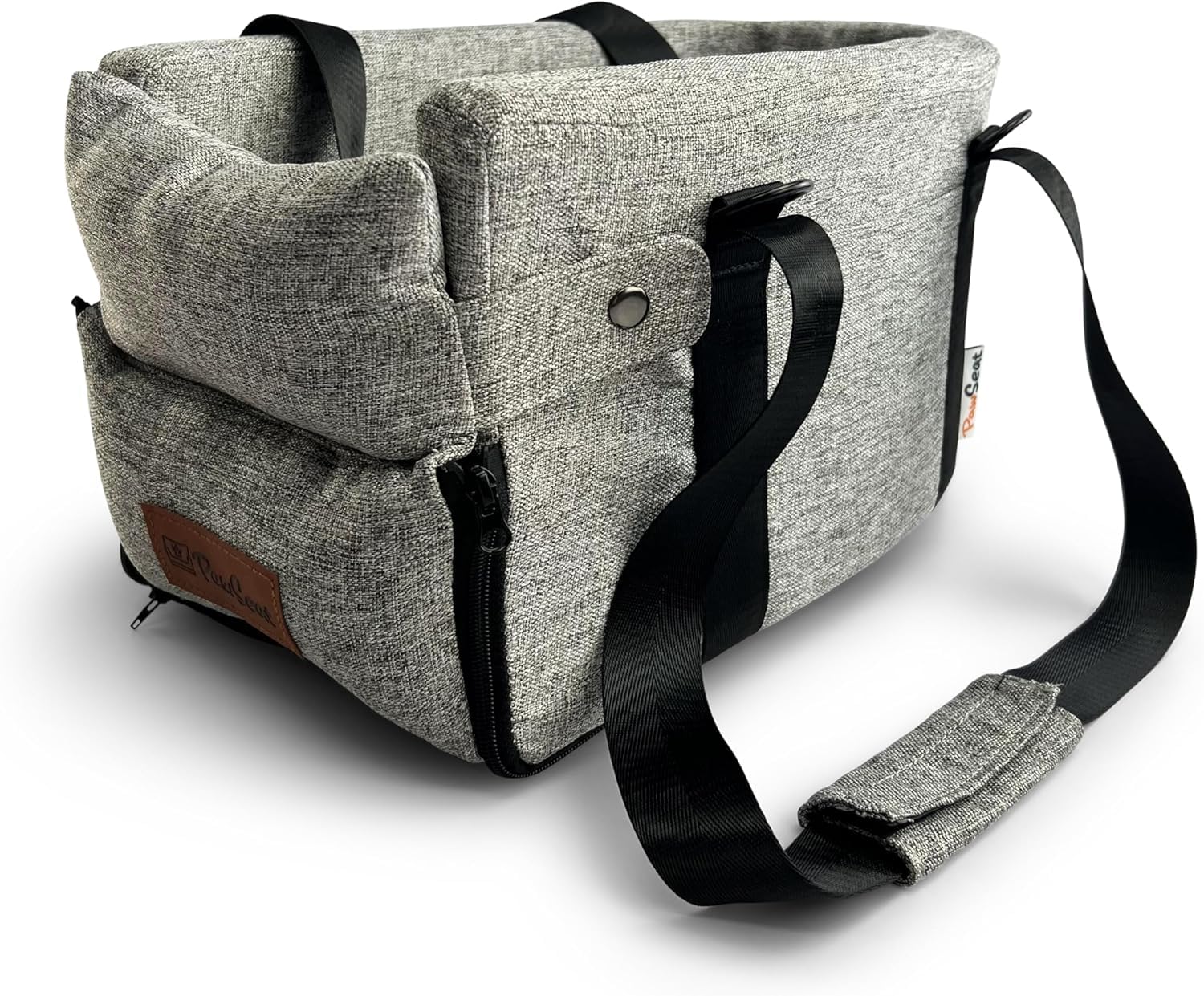 Pawseat offers handy storage pockets for keeping essentials organized.