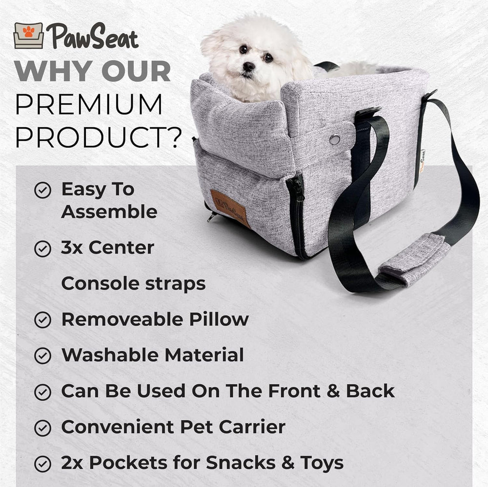 Pawseat compact, easy-to-clean materials simplify travel care.