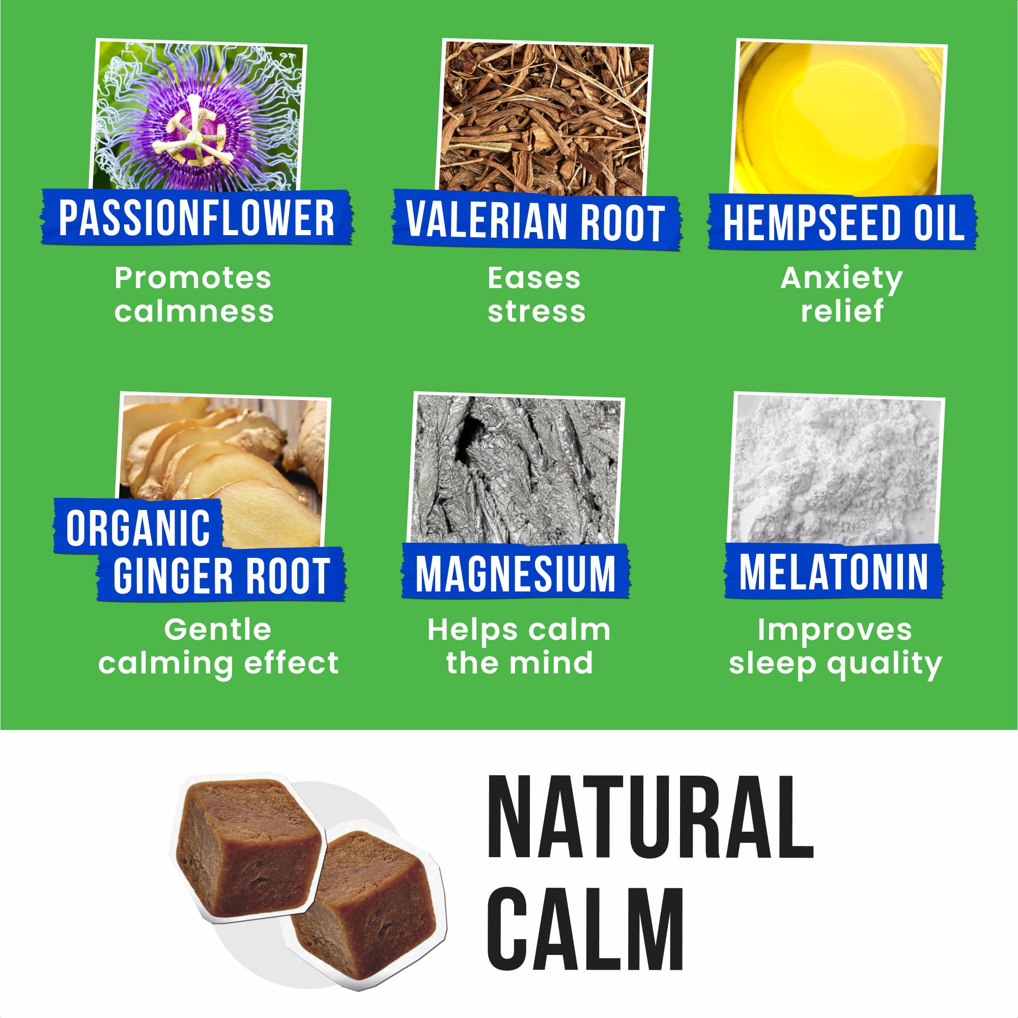 Pawsential Advanced Hemp Calming Chews open-pack scene emphasizes fresh, natural aroma.