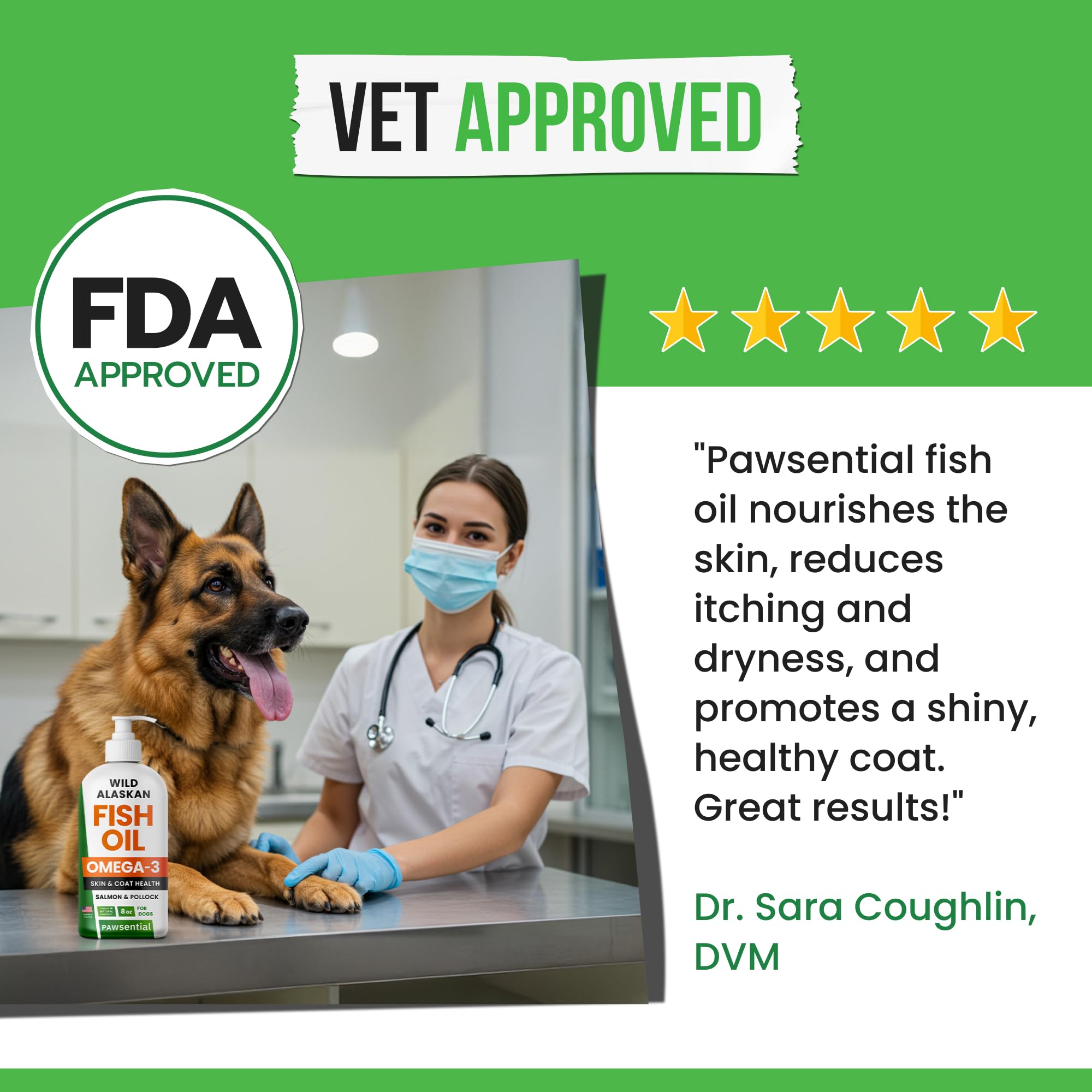Pawsential Omega-3 joint support bottle emphasizes potential joint comfort