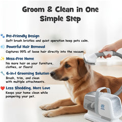 Pawsest pet hair clippers with adjustable speed for calm trimming