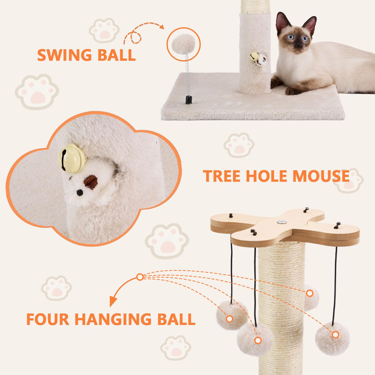 PAWSFANS stable base plate ensures safe upright positioning