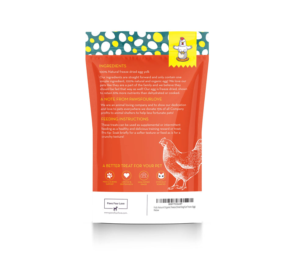 PawsFourLove egg-treats-crumble-over-food demonstrates topping versatility for meals.