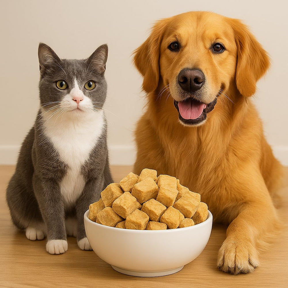 PawsFourLove grain-free gluten-free salmon treats for pets with sensitivities.