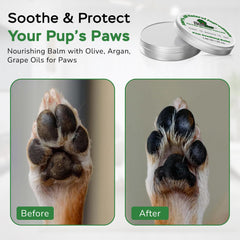 Pawsher nourishing paw balm, hydrating protection for outdoor adventures