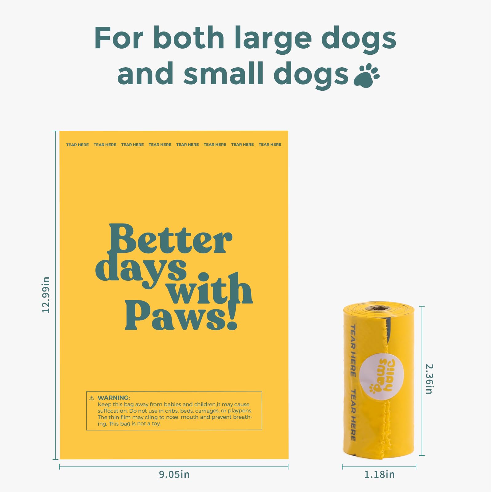 PAWSHOLIC odor-control bags keep walks fresh and pleasant.