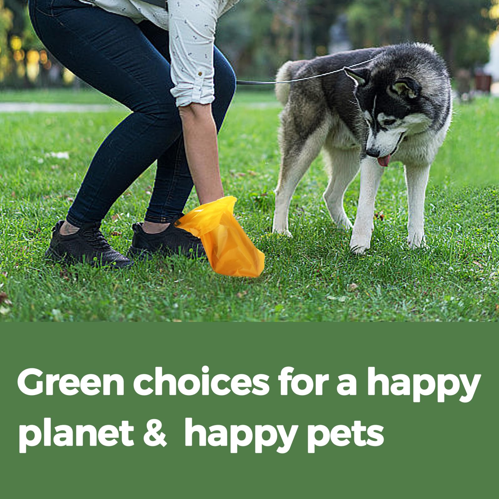 PAWSHOLIC unscented dog poop bags for odor-free walks and quick cleanup.