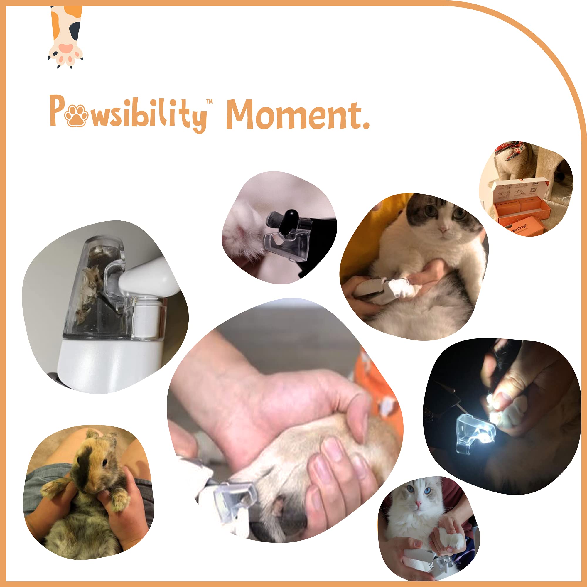 Pawsibility ergonomic handle provides comfortable durable grip.
