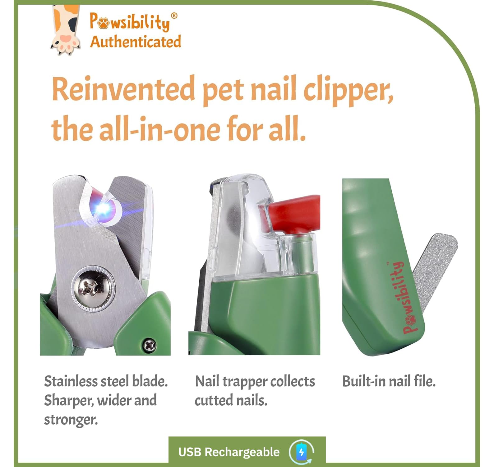 Pawsibility razor sharp blade close-up for clean cuts on pets