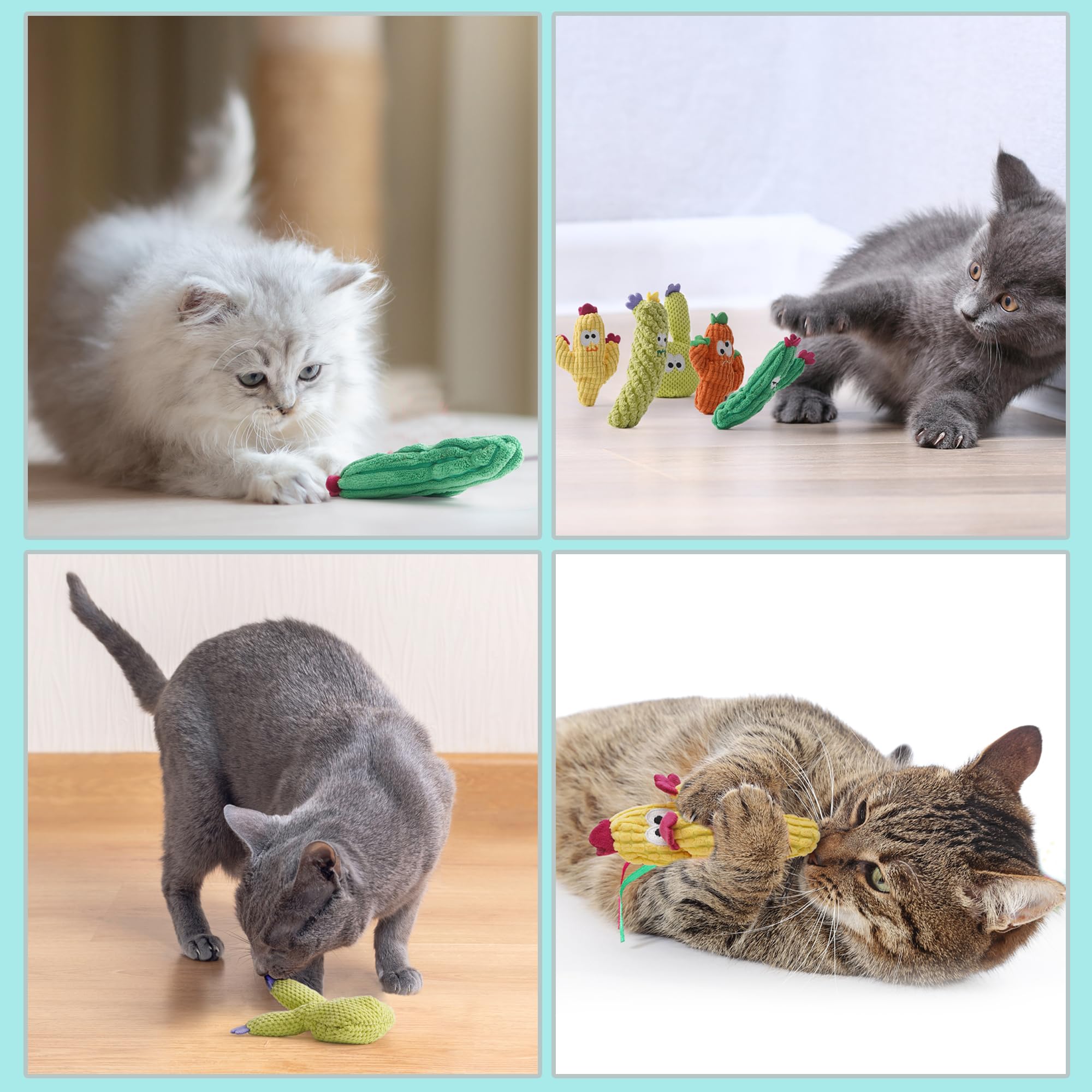 Pawsible catnip cactus toy materials ensure safety and non-toxicity during chewing.