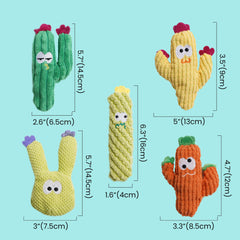 Pawsible catnip cactus teething toy demonstrates gentle relief and bite-friendly texture.