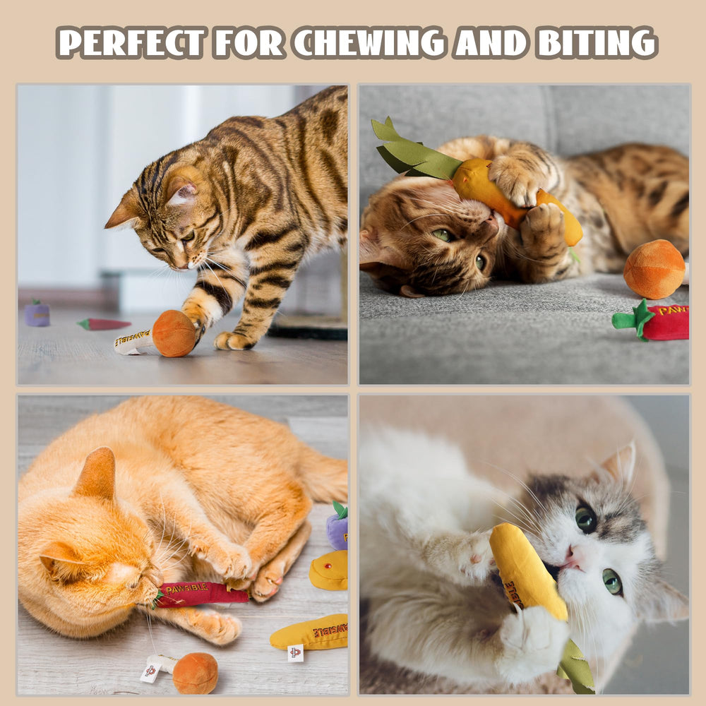 Pawsible catnip toy drumstick close-up durable texture for chewing.